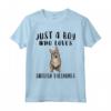 Regalo per Amanti dei Cani - I'm just a boy who loves Svedese Vallhunds Maglietta per Dog Lovers - Ideale per Proprietari di Vallhunds