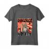 Donna Divertente Retro Giapponese Dogzilla Svedese Vallhund - Maglietta con Collo a V per Amanti dei Cani - Regalo Divertente per Crazy Dog Lover