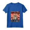 Donna Divertente Retro Giapponese Dogzilla Svedese Vallhund - Maglietta con Collo a V per Amanti dei Cani - Regalo Divertente per Crazy Dog Lover