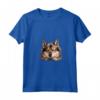 Donna Vallhund Svedese Pigro Maglietta con Collo a V - T-shirt Illustrata per Amanti dei Cani