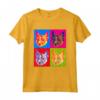 Camicia Pop-Art svedese Vallhund - Maglietta per Genitori Amanti dei Cuccioli - Regalo Artistico per Appassionati di Arte Pop
