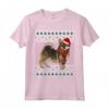 Natale svedese Vallhund Dog Santa Hat Brutto Maglietta - Regalo unico per amanti dei cani durante le festività