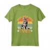 Best Dog Dad Ever - Funny Retro Svedese Vallhund Proprietario Maglietta - Regalo Unico per Amanti dei Cani Vallhund Svedesi