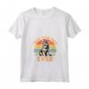 Best Dog Dad Ever Funny Retro Svedese Vallhund Proprietario Maglietta con Collo a V - Ideale Regalo per Amanti dei Cani Vallhund