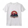 Donna Vermont Maglietta con Collo a V - Design Montagne Retro Tramonto - Ideale per Escursioni e Campeggio