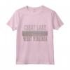 Retro Trucchi Lago Virginia Occidentale Maglietta - Nato a Cheat Lake, WV - Ideale per Regalo Vintage West Virginia
