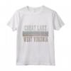 Retro Trucchi Lago Virginia Occidentale Maglietta - Nato a Cheat Lake, WV - Ideale per Regalo Vintage West Virginia