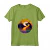 Donna Weaver Uccello Tramonto Stile Retrò Safari Vintage 70s Maglietta con Collo a V - Regalo Unico per Amanti della Natura e del Safari