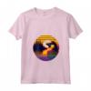 Donna Weaver Uccello Tramonto Stile Retrò Safari Vintage 70s Maglietta con Collo a V - Regalo Unico per Amanti della Natura e del Safari