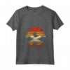 Donna Weaver Uccello Tramonto Stile Retrò Safari Vintage 70s Maglietta con Collo a V - Regalo Unico per Amanti della Natura e degli Animali - Ideale per Compleanni e Natale