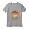 Donna Weaver Uccello Tramonto Stile Retrò Safari Vintage 70s Maglietta con Collo a V - Regalo Unico per Amanti della Natura e degli Animali - Ideale per Compleanni e Natale