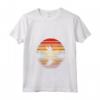 Donna Weaver Uccello Tramonto Stile Retrò Safari Vintage 70s Maglietta con Collo a V - Regalo Unico per Amanti della Natura e degli Animali - Ideale per Compleanni e Natale