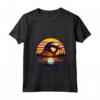 Donna Weaver Uccello Tramonto Stile Retrò Safari Vintage 70s Maglietta con Collo a V - Regalo Unico per Amanti della Natura e Guardiani dello Zoo