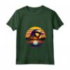 Donna Weaver Uccello Tramonto Stile Retrò Safari Vintage 70s Maglietta con Collo a V - Regalo Unico per Amanti della Natura e Guardiani dello Zoo