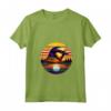 Donna Weaver Uccello Tramonto Stile Retrò Safari Vintage 70s Maglietta con Collo a V - Regalo Unico per Amanti della Natura e Guardiani dello Zoo