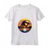 Donna Weaver Uccello Tramonto Stile Retrò Safari Vintage 70s Maglietta con Collo a V - Regalo Unico per Amanti della Natura e Guardiani dello Zoo
