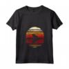 Donna Weaver Uccello Tramonto Stile Retrò Safari Vintage 70s Maglietta con Collo a V - T-shirt unica per gli amanti del safari e della natura