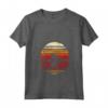 Donna Weaver Uccello Tramonto Stile Retrò Safari Vintage 70s Maglietta con Collo a V - T-shirt unica per gli amanti del safari e della natura