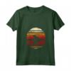 Donna Weaver Uccello Tramonto Stile Retrò Safari Vintage 70s Maglietta con Collo a V - T-shirt unica per gli amanti del safari e della natura