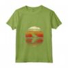 Donna Weaver Uccello Tramonto Stile Retrò Safari Vintage 70s Maglietta con Collo a V - T-shirt unica per gli amanti del safari e della natura