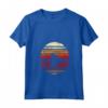 Donna Weaver Uccello Tramonto Stile Retrò Safari Vintage 70s Maglietta con Collo a V - T-shirt unica per gli amanti del safari e della natura