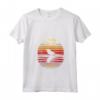 Donna Weaver Uccello Tramonto Stile Retrò Safari Vintage 70s Maglietta con Collo a V - T-shirt unica per gli amanti del safari e della natura