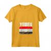 Emblema della Mappa della Bandiera dello Yemen - Maglietta con Collo a V - Ideale come Souvenir del Yemen