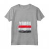 Emblema della Mappa della Bandiera dello Yemen - Maglietta con Collo a V - Ideale come Souvenir del Yemen